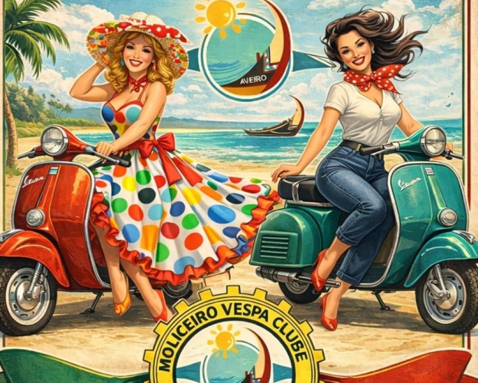 moliceiro vespa clube anuncia concurso pin ups
