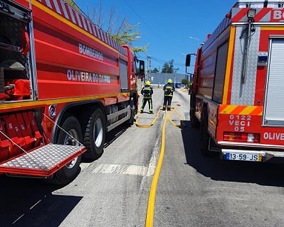 PCP reuniu com os Bombeiros de Oliveira do Bairro.