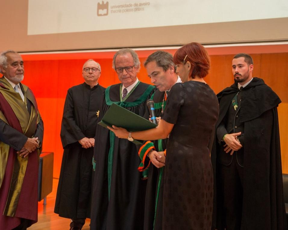 Cerimónia de Abertura do Ano Letivo e Doutoramento Honoris Causa de Ilídio Pinho, decorreu esta tarde na UA.