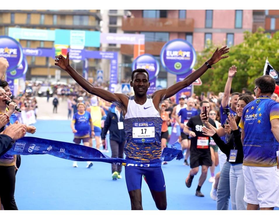 maratona da europa junto mais de 20 mil atletas