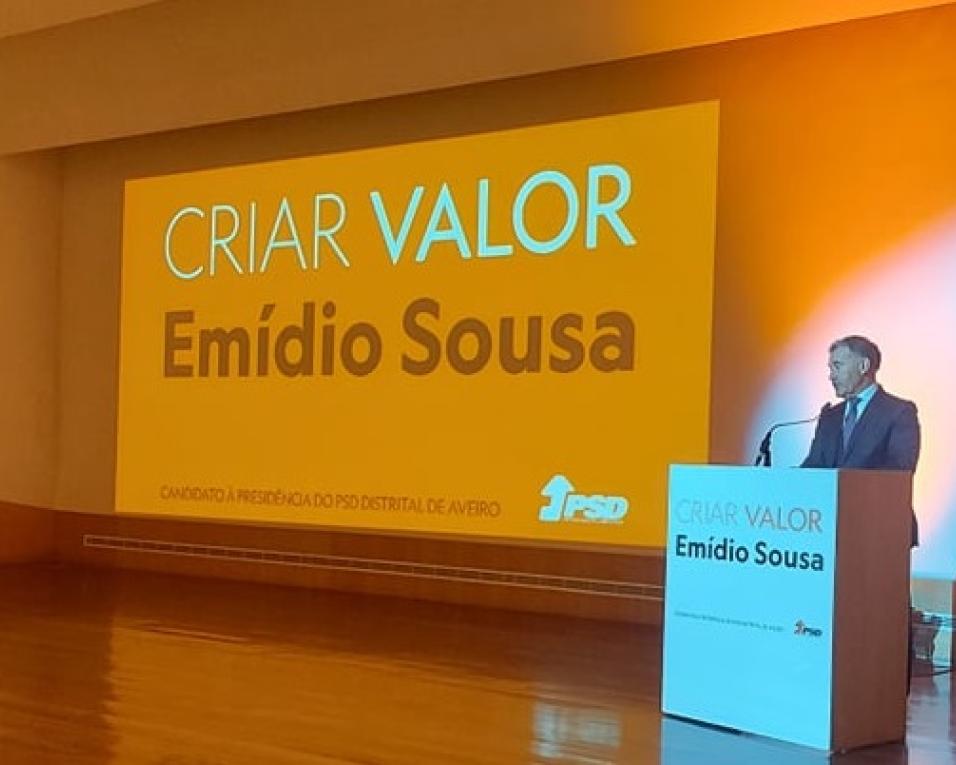 Emídio Sousa avança para a liderança do PSD em Aveiro.