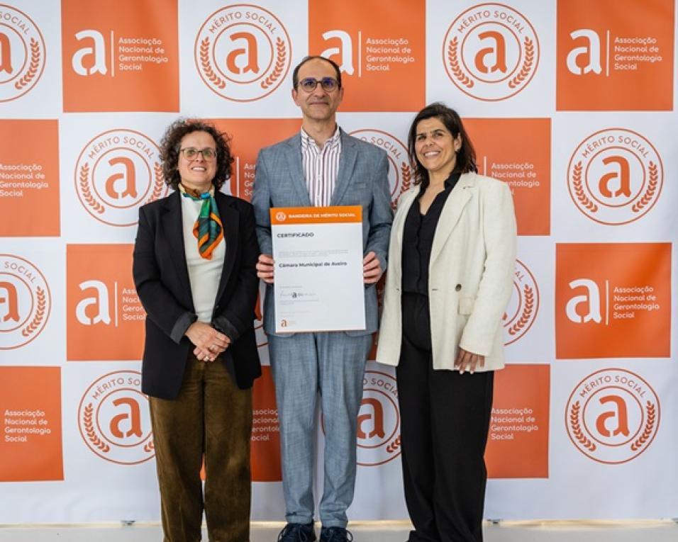 Município de Aveiro foi distinguido com a Bandeira de Mérito Social.