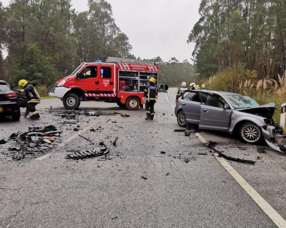 Acidente de viação em Oliveira de Azeméis faz dois mortos e dois feridos graves.