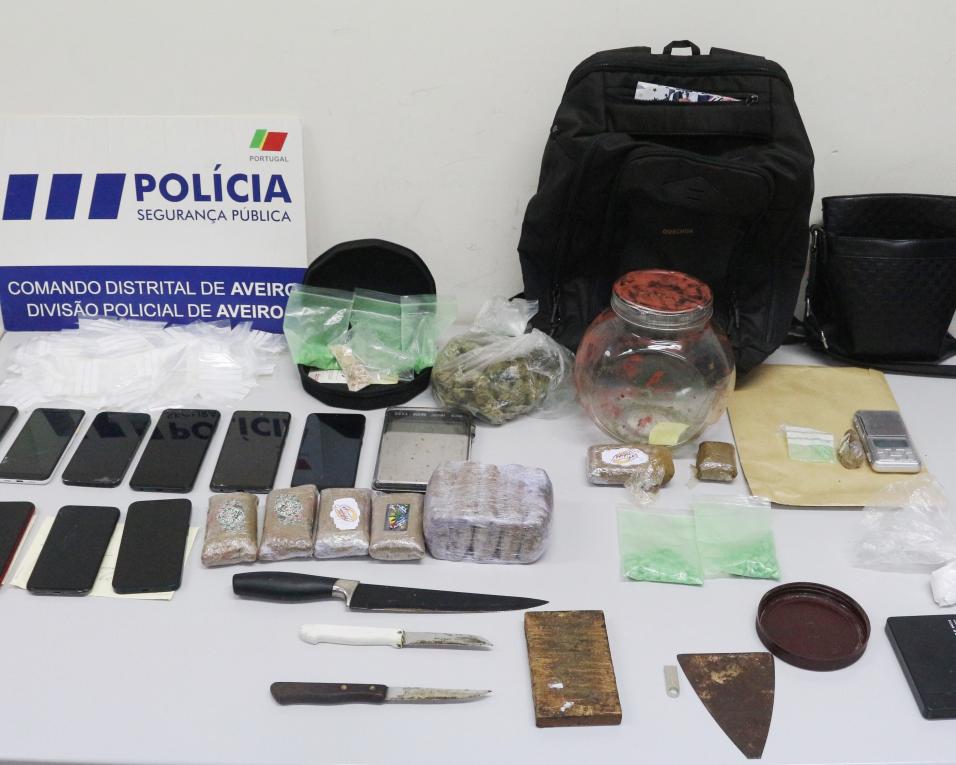 PSP: Traficantes de droga apanhados em Aveiro.