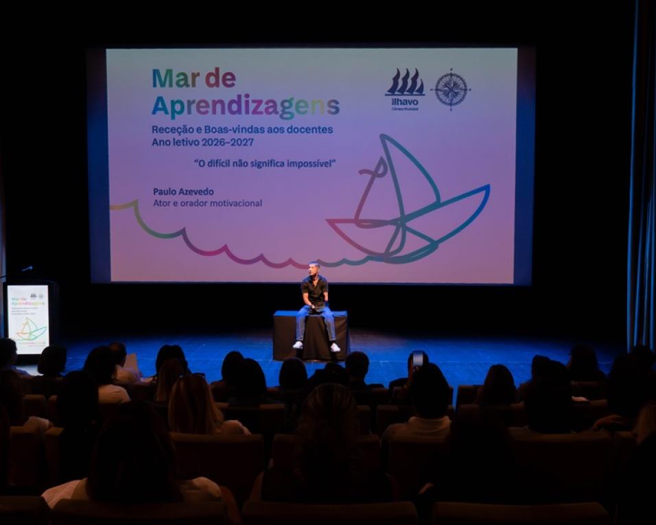 Maré de Aprendizagens” deu as boas-vindas aos professores. 