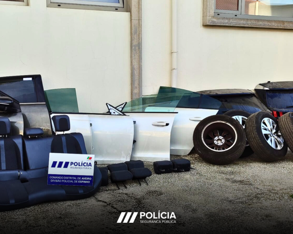  PSP de Espinho trava grupo organizado que se dedicava ao furto e desmantelamento de viaturas.