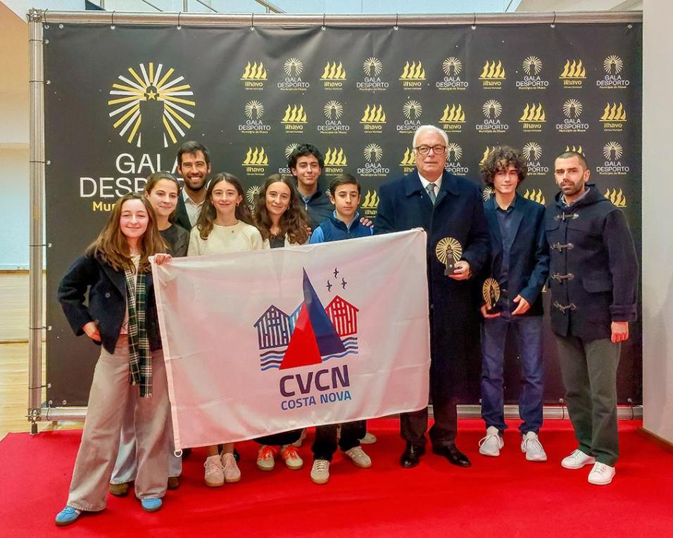 clube de vela da costa nova foi o mais galardoado na gala do desporto