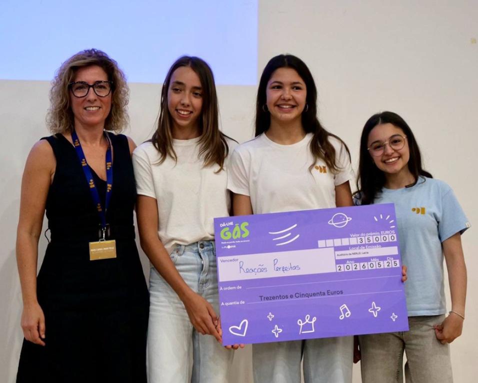 Estudantes do Instituto Duarte de Lemos participaram no programa educativo "Dá-lhe Gás".