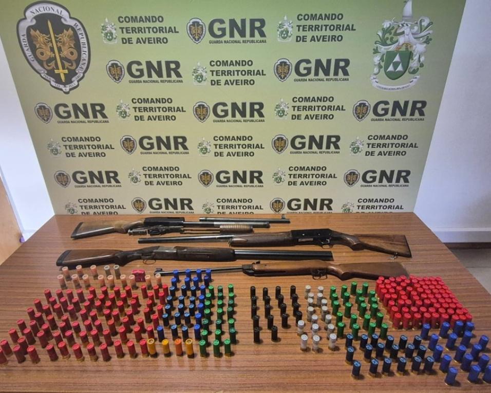 gnr deteve suspeito de violencia domestica e apreende armas