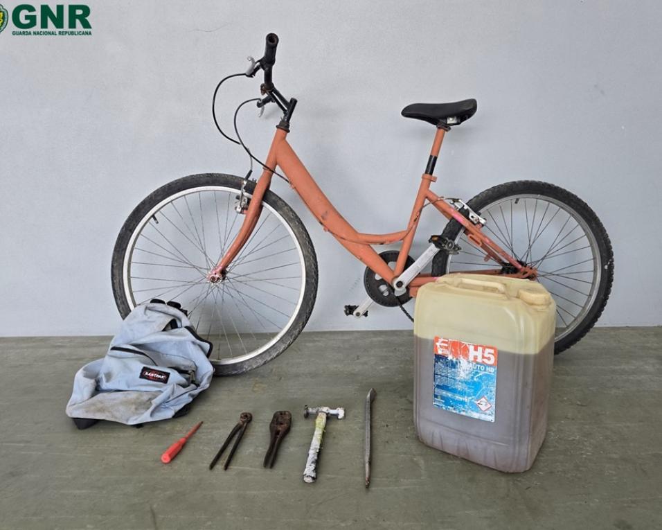 gnr deteve suspeito de furto de combustivel