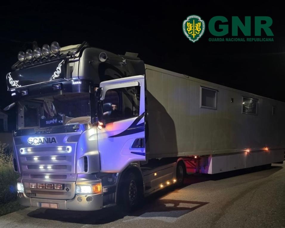GNR deteta infrações em transportes de mercadorias.
