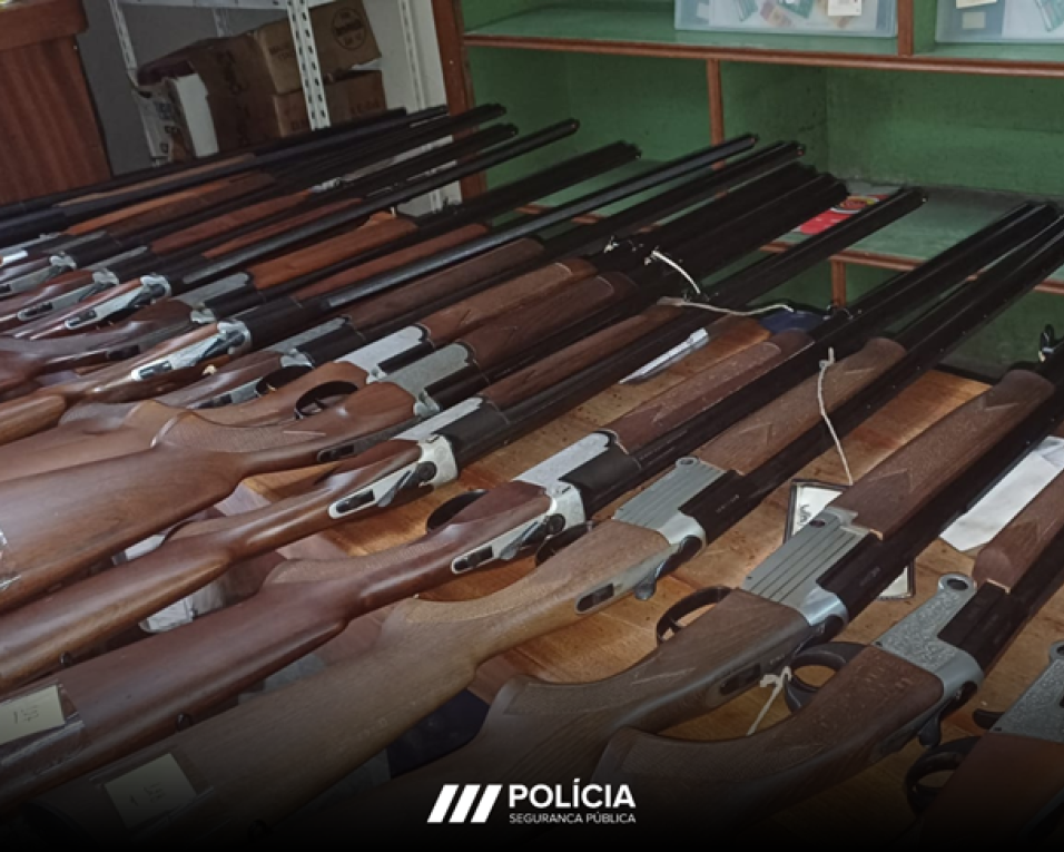 psp apreende armas em armeiro da mealhada