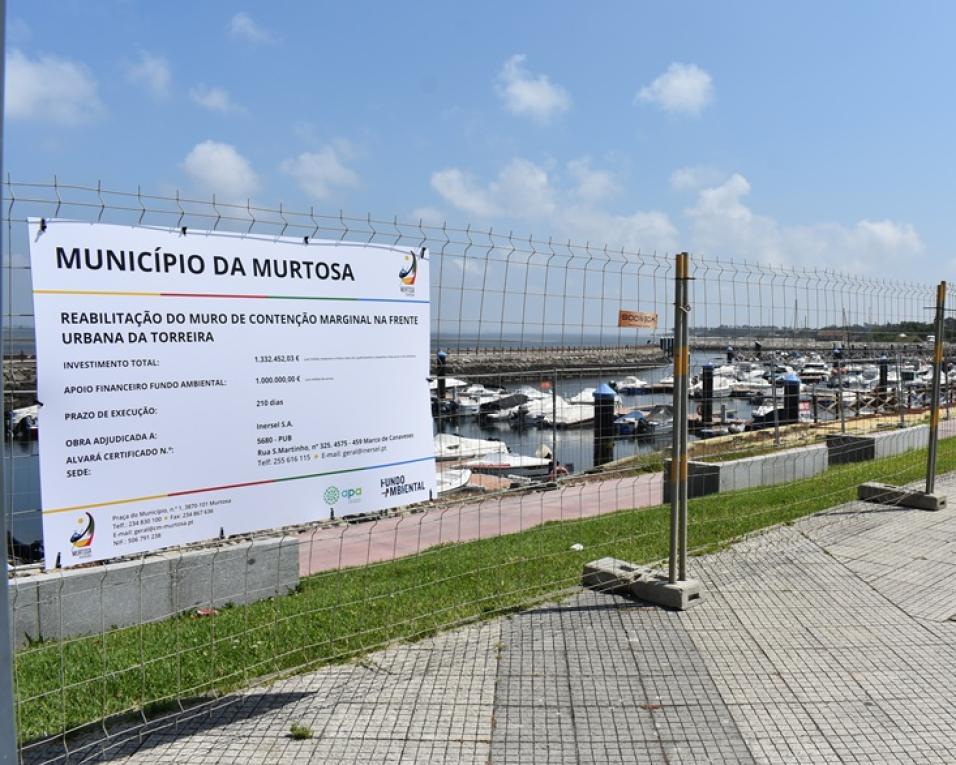 tribunal de contas deu luz verde à reabilitação de muro da marginal da Torreira