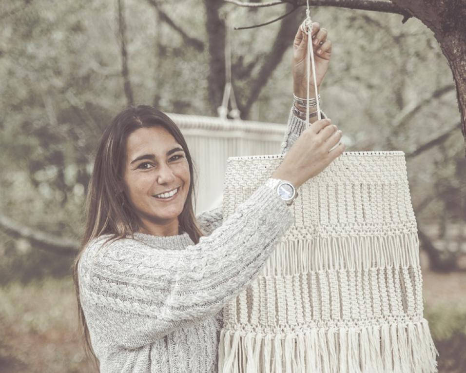 exposicao de macrame na torreira