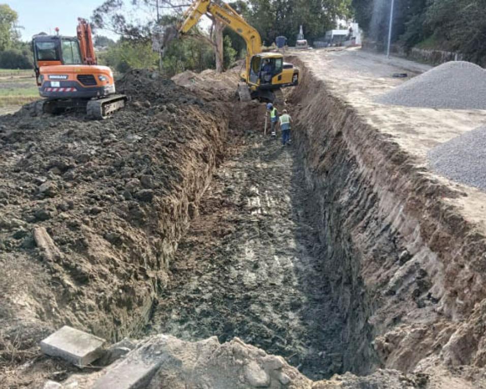 empreitada de estabilização do “talude da Ermida” perto da conclusão.