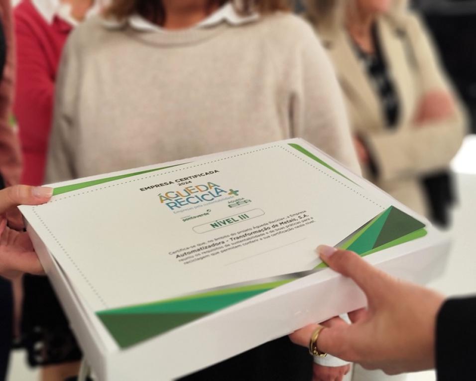 Empresas de Águeda distinguidas por práticas de reciclagem.