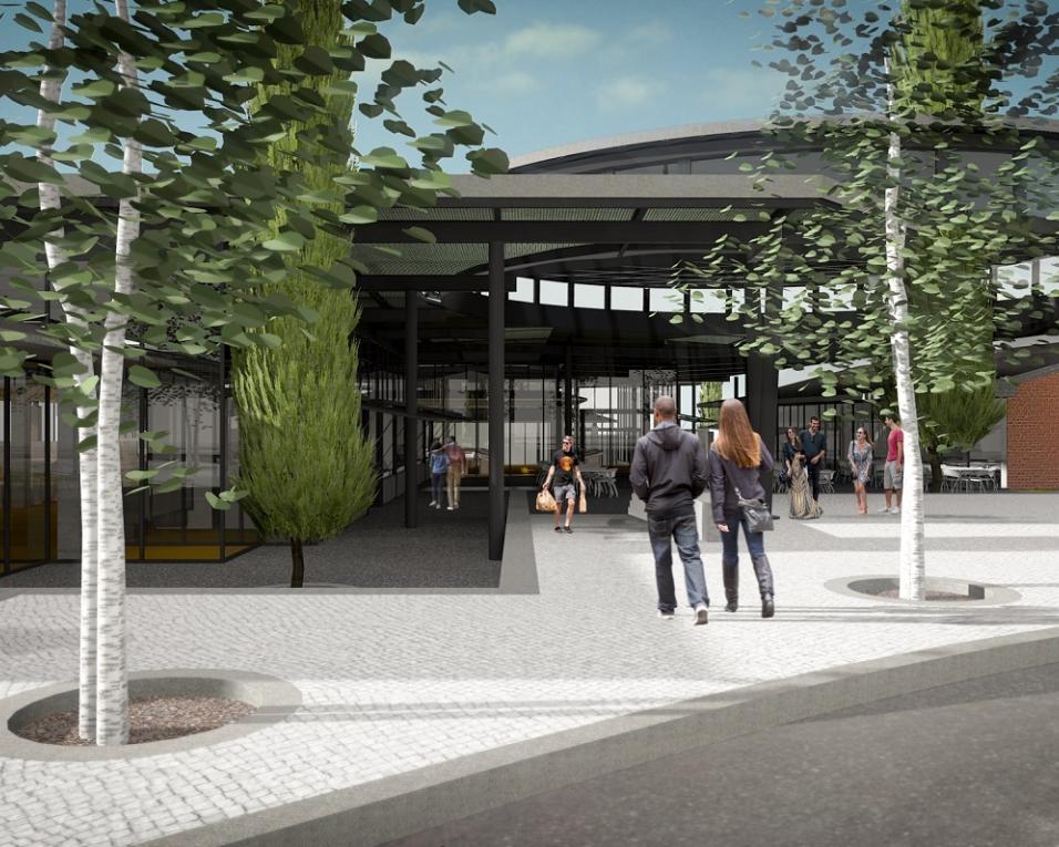 Albergaria inaugura obra do mercado.