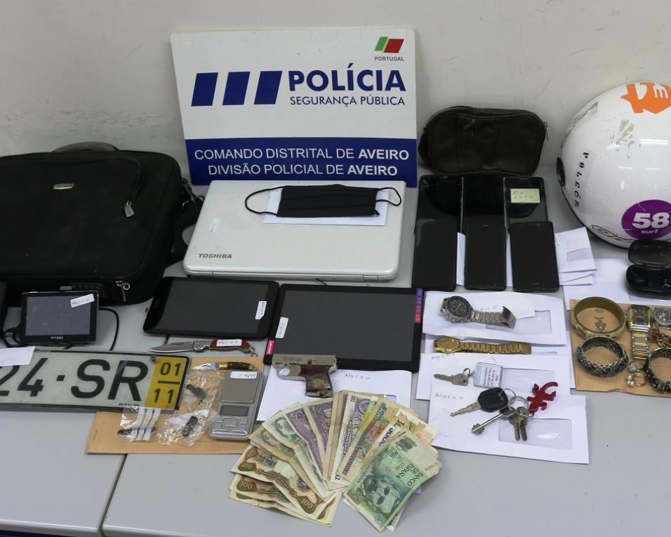 PSP deteve suspeito de roubos em Aveiro.