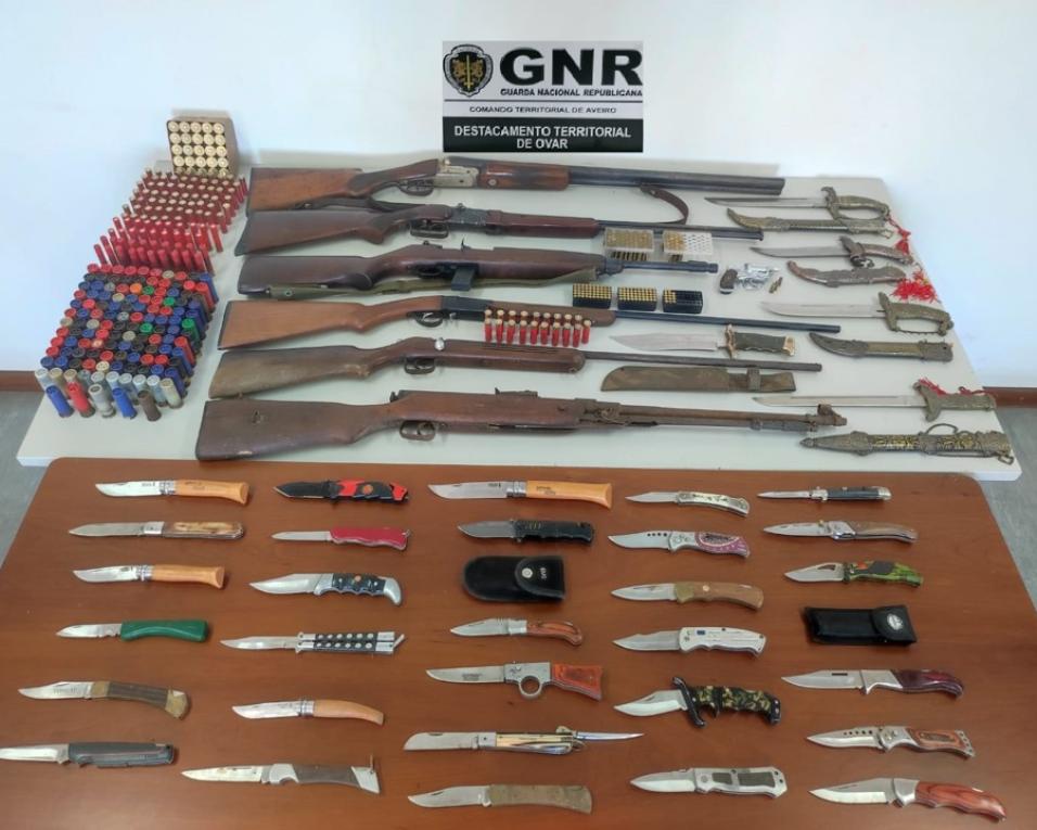 Estarreja: Detido por posse de armas proibidas.