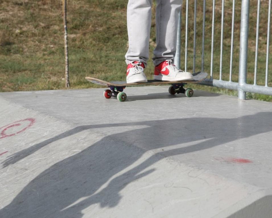 Prova nacional na abertura do novo skate park.