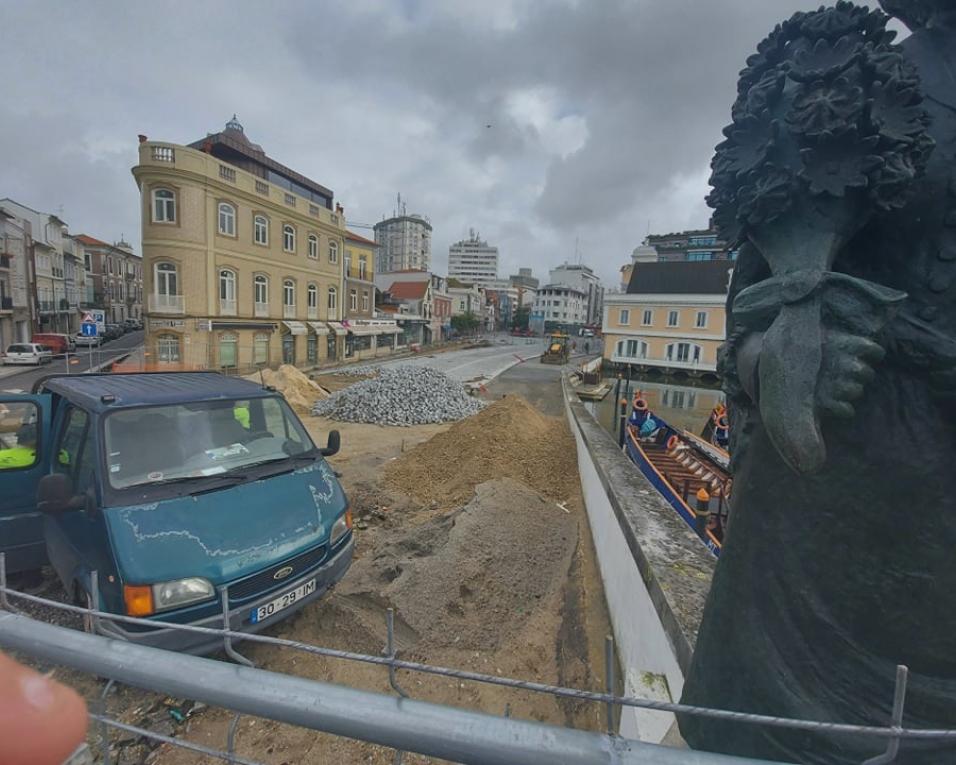 Associação Comercial de Aveiro muito preocupada com o atraso de três meses nas obras da Avenida.