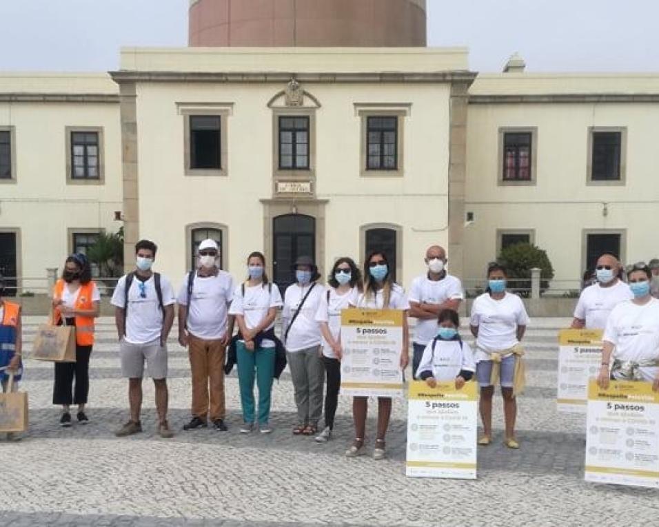 Ordem dos Médicos do Centro em acção preventiva contra a Covid na região de Aveiro.