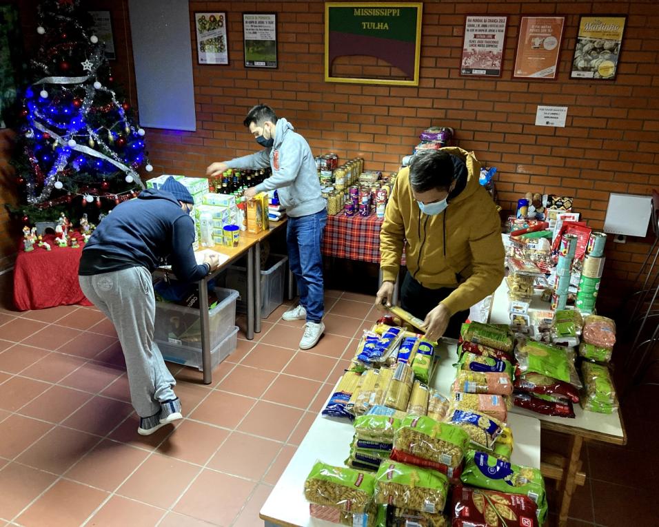 Tulha vai ajudar 36 pessoas com Cabazes de Natal.