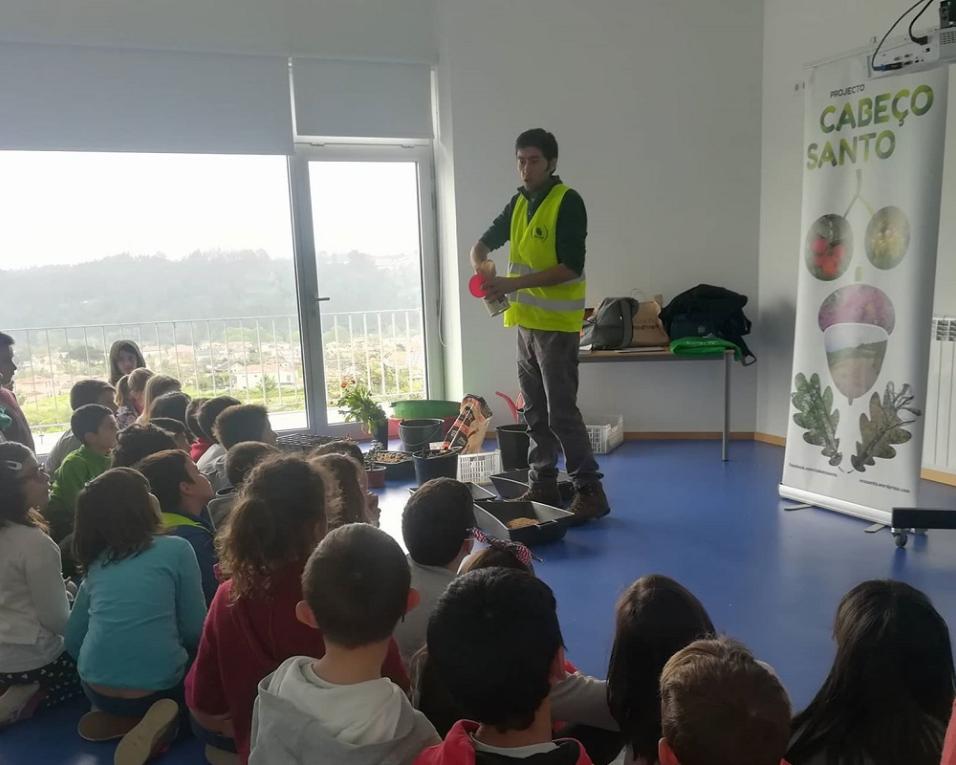 Projeto Cabeço Santo em ações de educação ambiental nas escolas do concelho de Águeda.