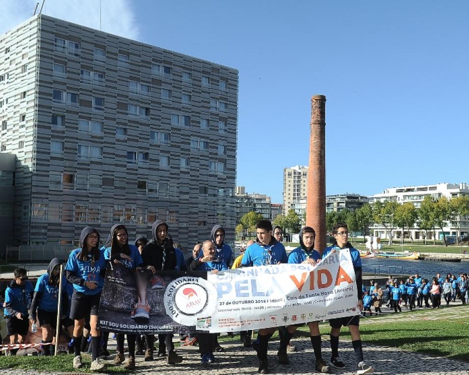 Aveiro: Caminhada pela Vida percorre o centro da cidade.