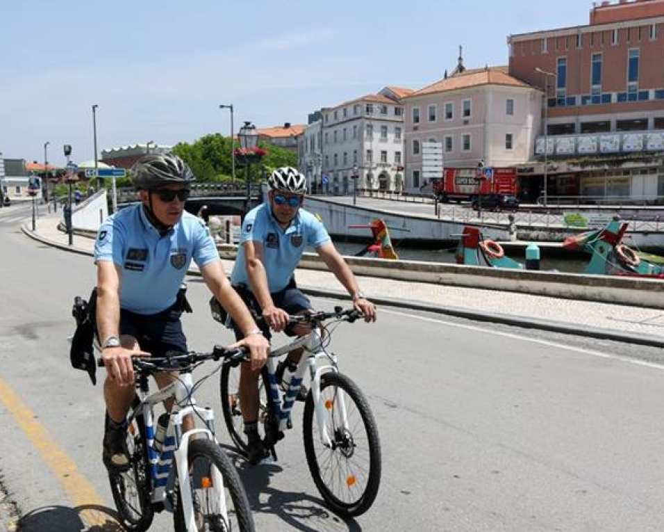 PSP já ativou ciclopatrulhas em Aveiro, Espinho e Ovar.