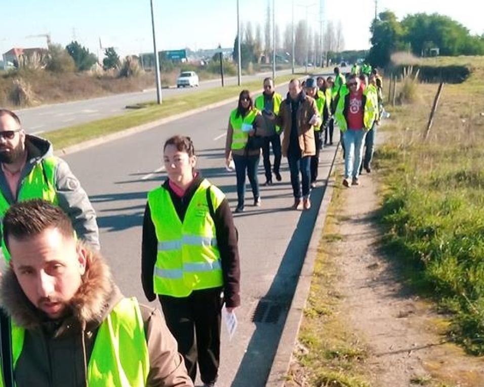 Aveiro: Coletes Amarelos de novo na rua com palavras contra corrupção e impunidade.