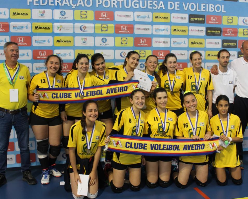 Voleibol: Infantis do CVA em terceiro no nacional.