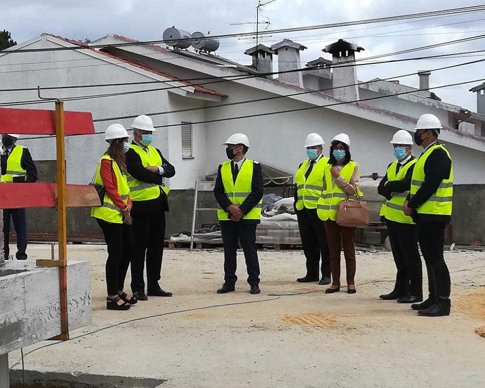 Secretário de Estado visita obras do Quartel da GNR de Anadia.