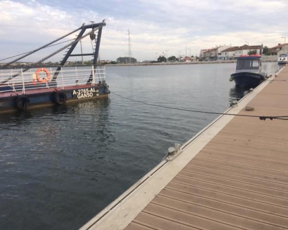 Dragagens em curso nos canais da Murtosa e Ílhavo e preparação do terreno em Aveiro.