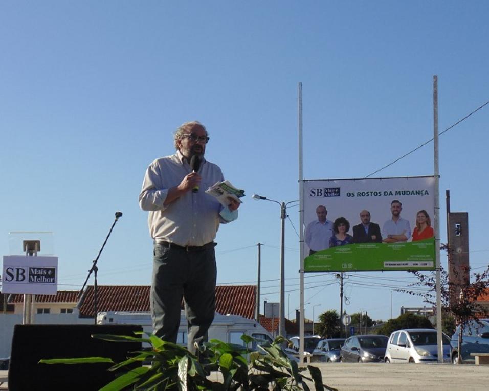 Viva Aveiro está a viver o que vamos viver juntos depois de 26 setembro, um grande movimento de cidadania - Manuel Oliveira de Sousa em São Bernardo.