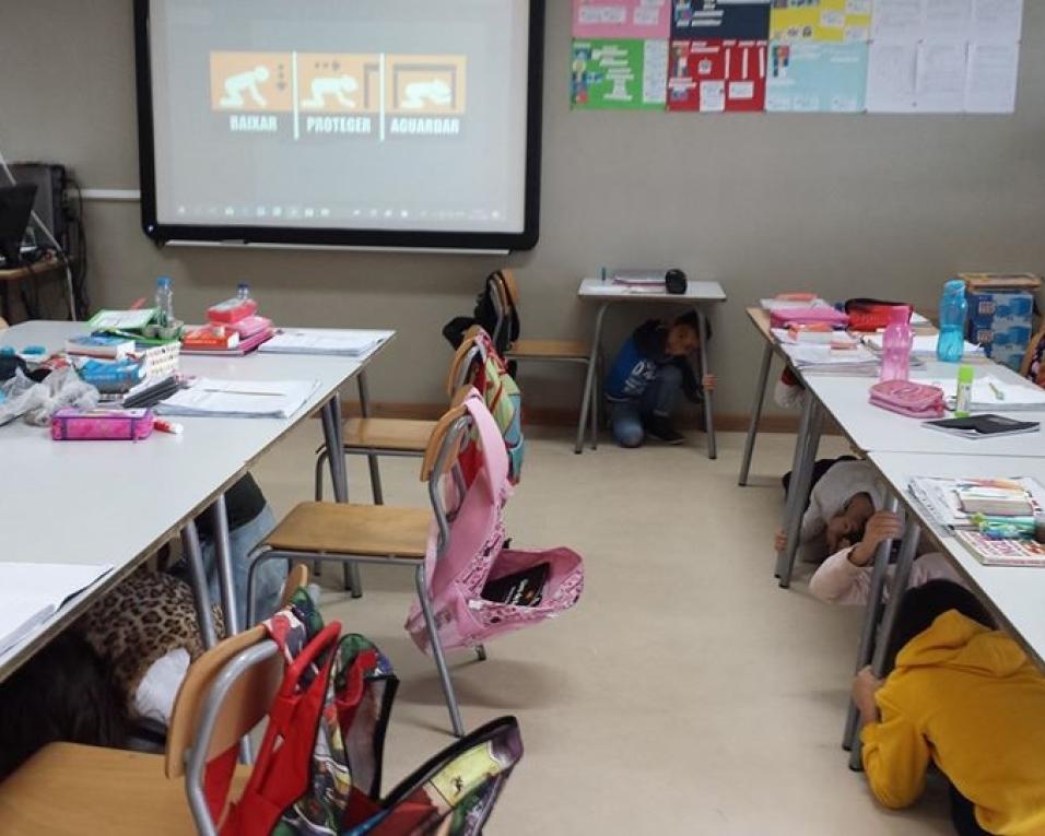 Escolas e creches em dia de reabertura. Escolas e creches em dia de reabertura.