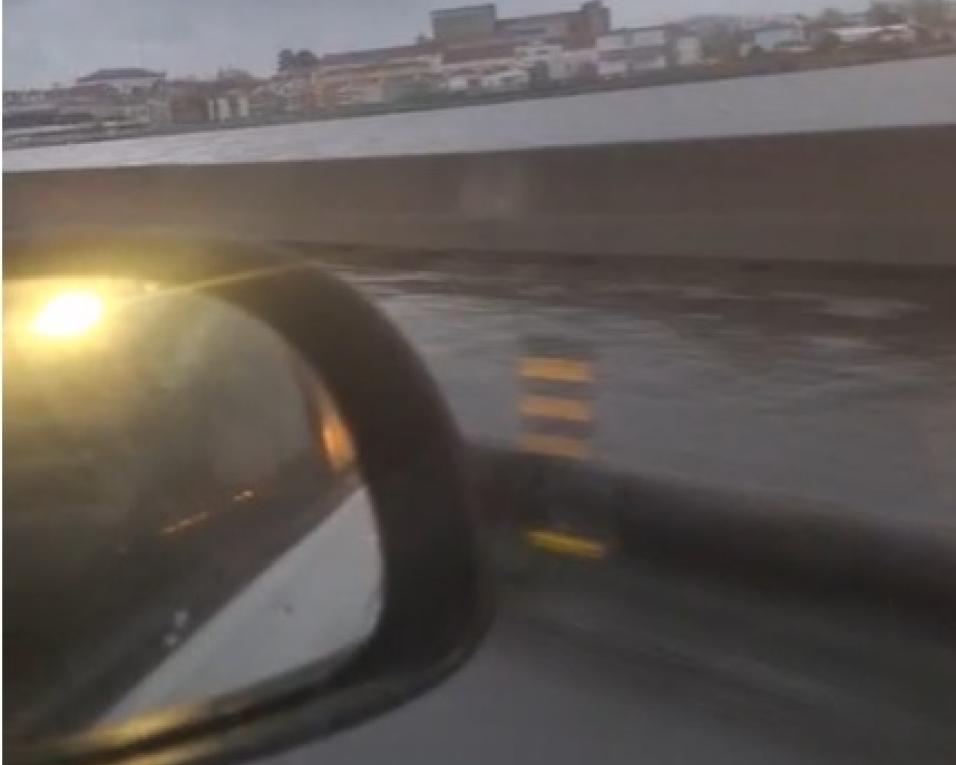 nó das piramides fechado devido a alagamento