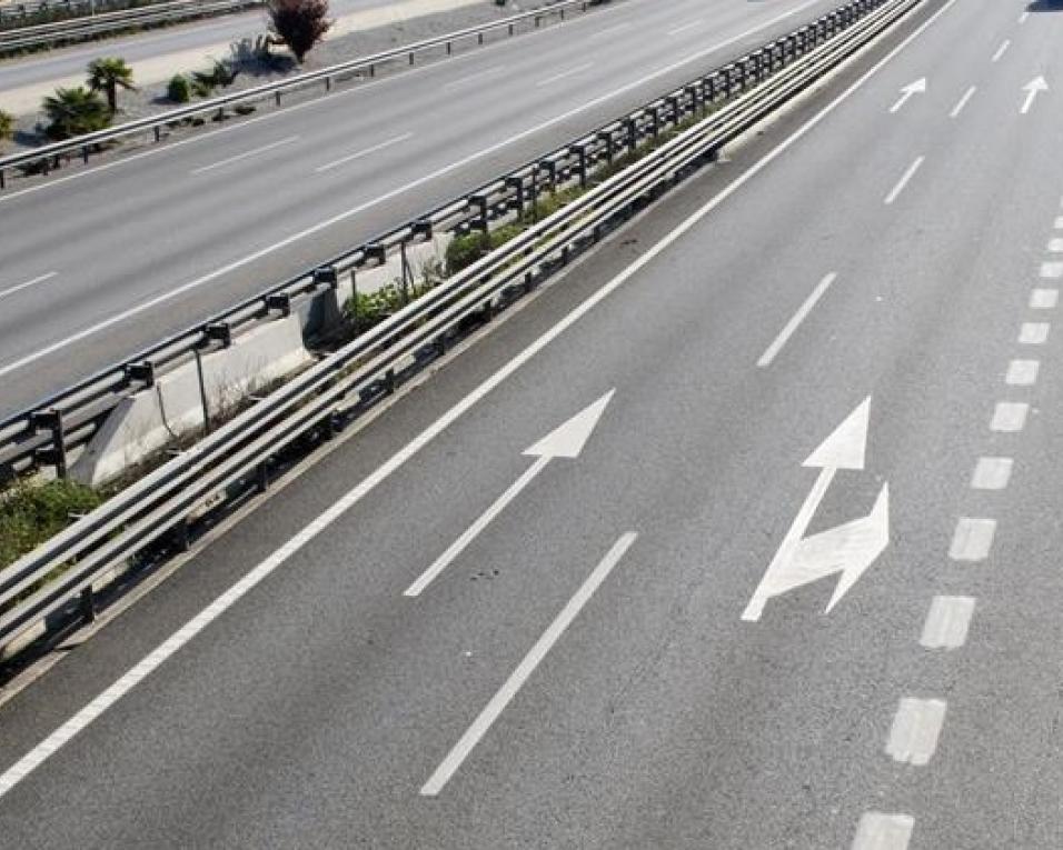 A1 condicionada com obras de madrugada.