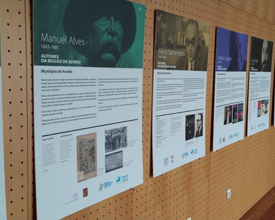Anadia: Biblioteca acolhe exposição sobre autores da região de Aveiro.