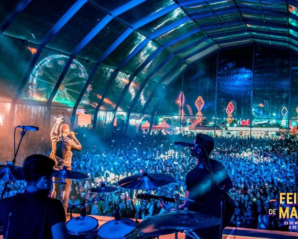 David Carreira em concerto na Feira de Março. Certame encerra na segunda.