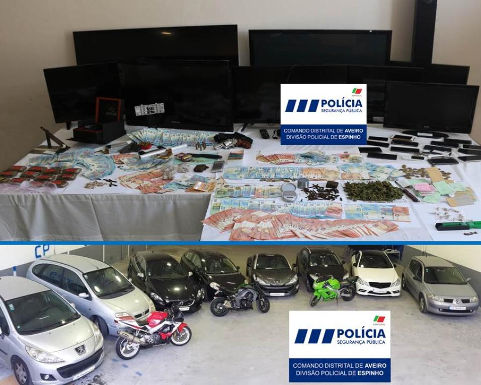 'Barba Ruiva': Treze detidos em mega operação contra o tráfico de droga nas zonas de Espinho e Ovar.
