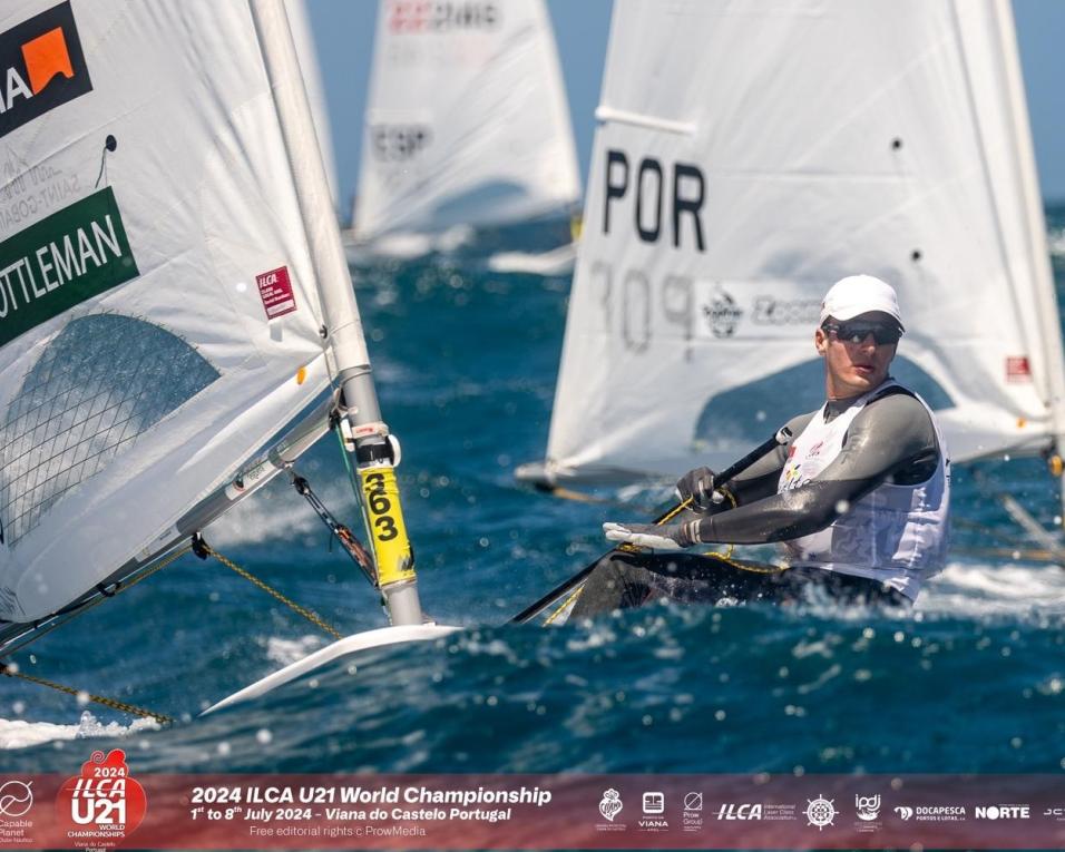 francisco fonseca estreia-se na frota de ouro mundial de ILCA7 sub21.