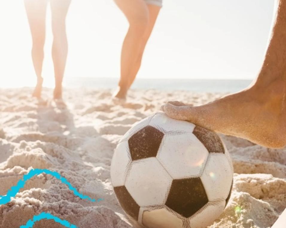 futebol inclusivo na praia da vagueira