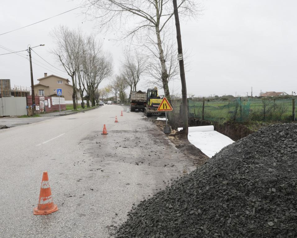 Começou a obra de requalificação da envolvente à EB 2,3 de Cacia.
