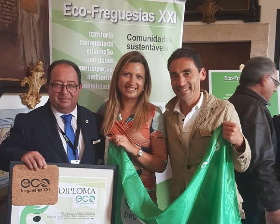 “Esta Bandeira, que hoje nos foi confiada, símbolo da Eco Freguesia XXI da Gafanha da Nazaré, é para não mais perder - Carlos Rocha.