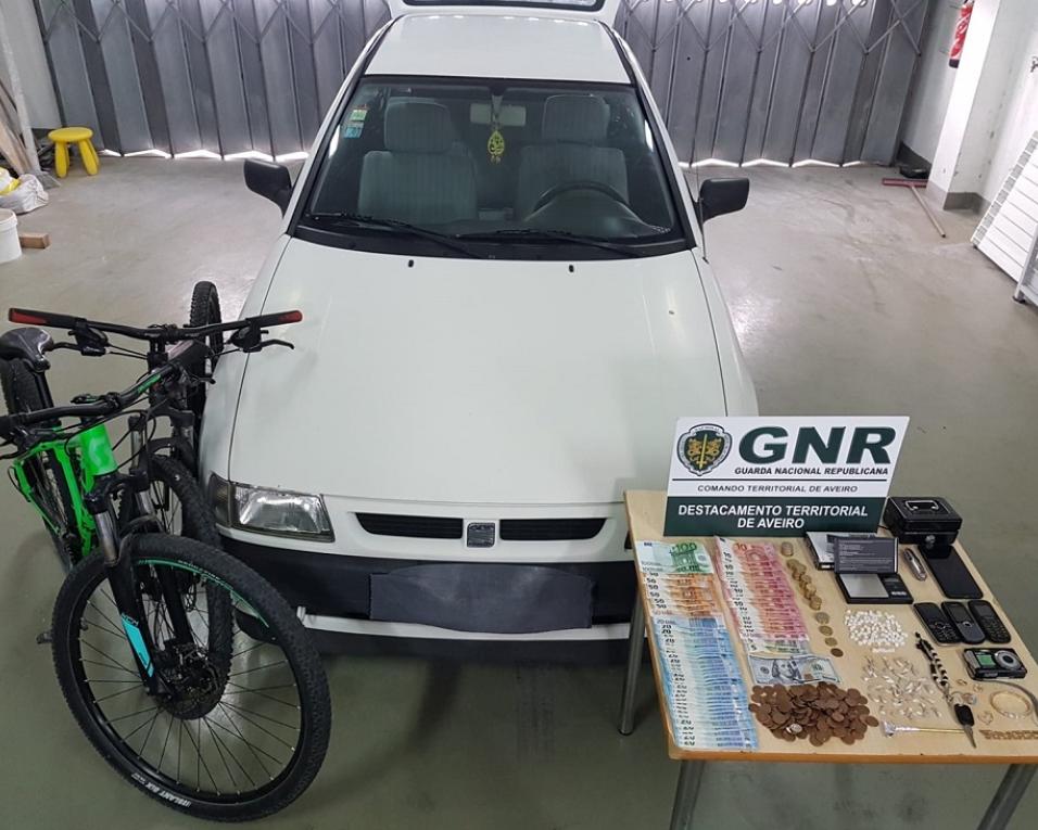 Gafanha da Nazaré: GNR deteve suspeito de tráfico de estupefacientes.