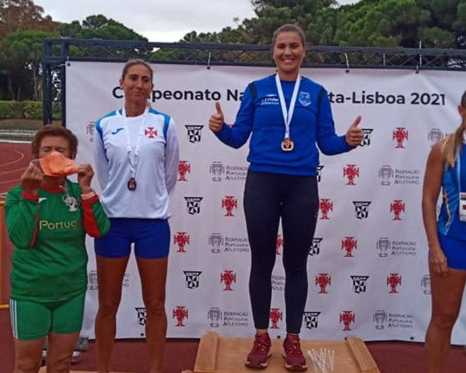 Atletismo: Susana Flores sagrou-se Campeã Nacional de Peso, Martelo, Dardo e Disco (F40).. 