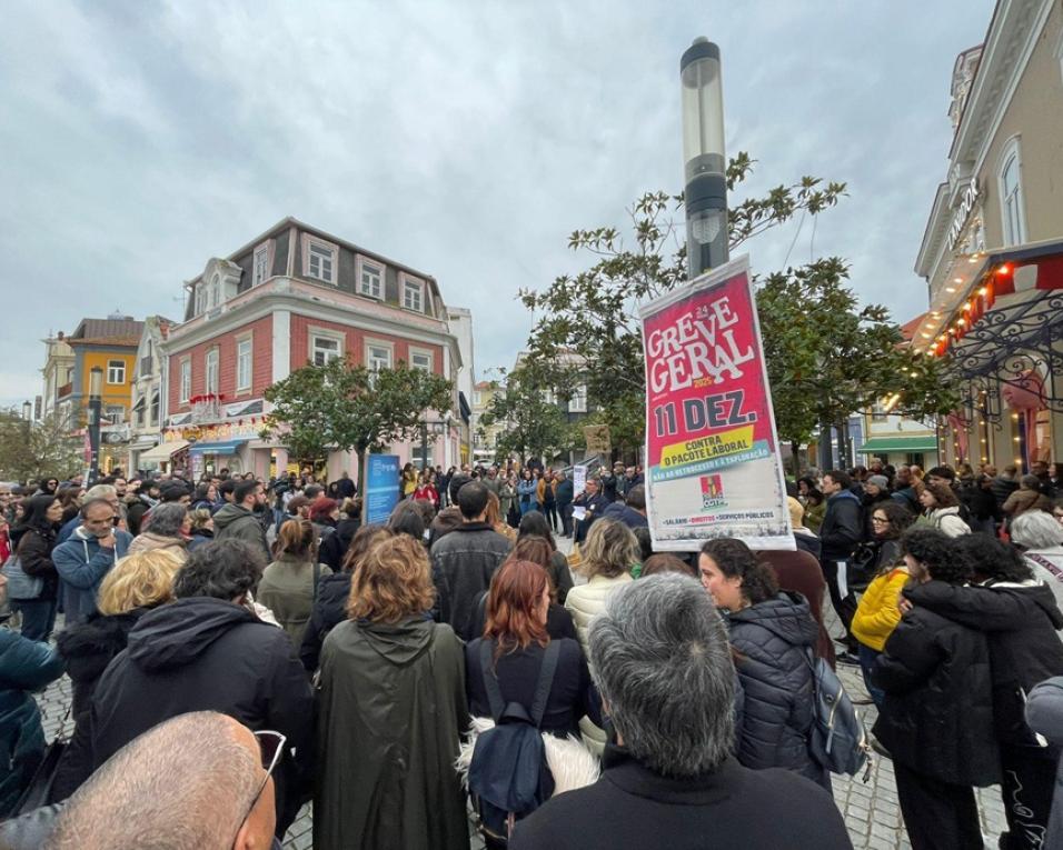25 abril com sindicatos em aveiro