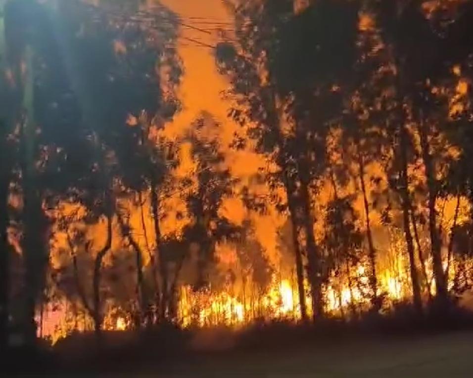 Chamas ameaçam agueda