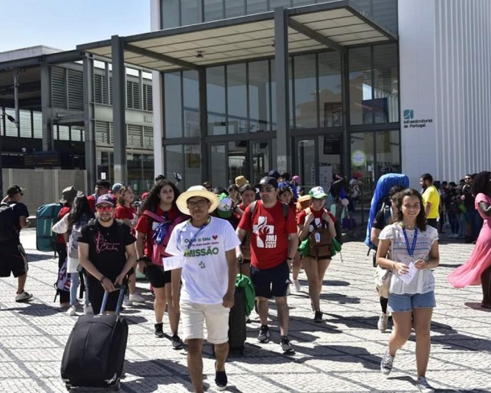 Peregrinos estrangeiros recebidos em festa na Diocese de Aveiro.